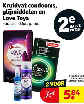 Kruidvat Kruidvat Condooms, Glijmiddelen En Love Toys aanbieding