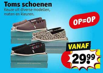 Kruidvat Toms Schoenen aanbieding