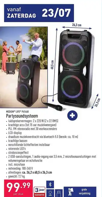 ALDI Medion Life P61468 Partysoundsysteem aanbieding