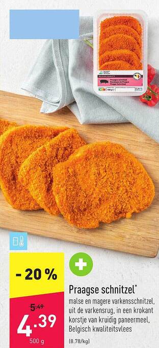 ALDI Praagse Schnitzel aanbieding