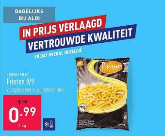 ALDI Primo Fries Frieten 9-9 aanbieding