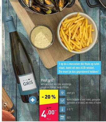 ALDI Pinot Gris aanbieding