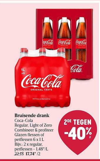 Delhaize Coca-cola Bruisende Drank aanbieding