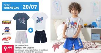Sonic-space Jam-nerf Shortama Voor Kinderen