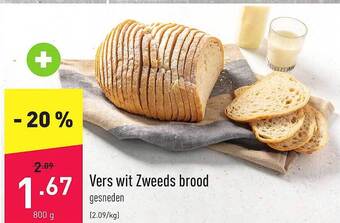 ALDI Vers Wit Zweeds Brood aanbieding
