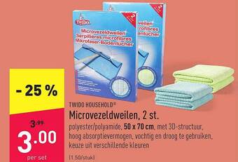 ALDI Twido Household Microvezeldweilen, 2 St. aanbieding