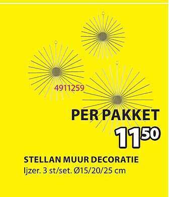 Jysk Stellan Muur Decoratie aanbieding