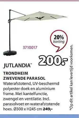 Trondheim Zwedende Parasol Jutlandia