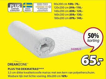 Plus T50 Dekmatras