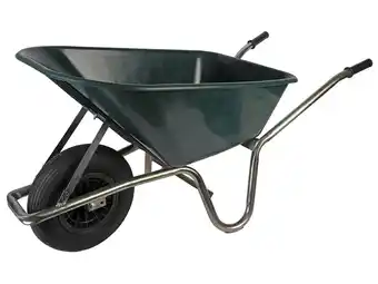 Hubo kruiwagen 100L groen aanbieding