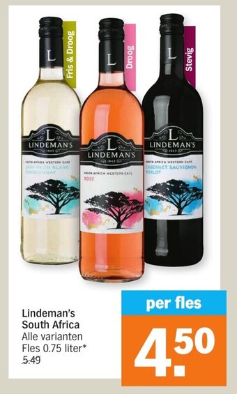 Albert Heijn Lindeman's south africa aanbieding