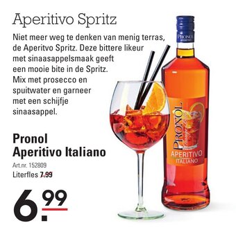 Sligro Pronol aperitivo italiano aanbieding