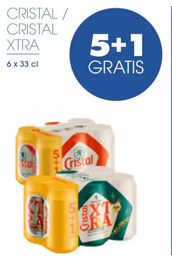 Prik en Tik Cristal / cristal xtra 6 x 33cl aanbieding