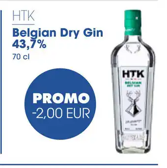 HTK belgian dry gin 47,7% 70cl