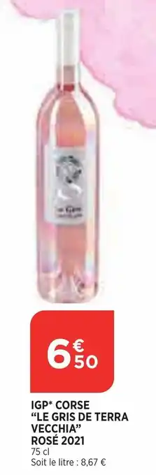 IGP Corse Le Gris De Terra Vecchia Rose 2021