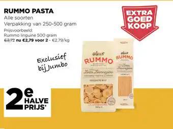 Jumbo Rummo pasta 250-500g aanbieding