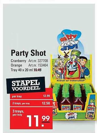 Sligro Party Shot aanbieding