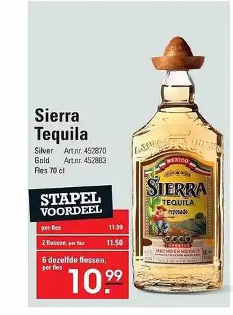 Sligro Sierra Tequila aanbieding