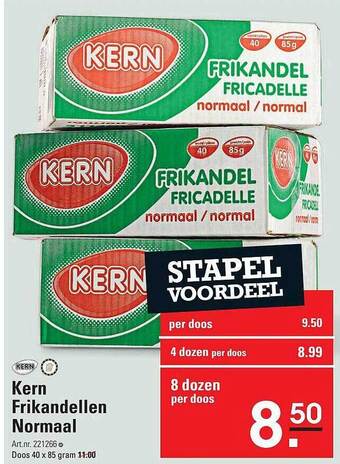 Sligro Kern Frikandellen Normaal aanbieding