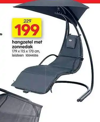 Yess Hangzetel Met Zonnedak aanbieding