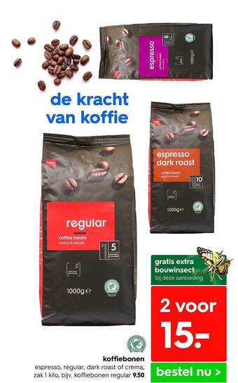 HEMA Koffiebonen aanbieding
