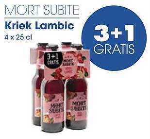 Prik en Tik Mort Subite Kriek Lambic aanbieding