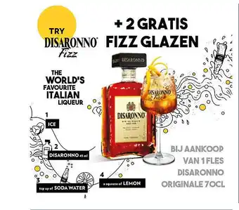 Prik en Tik Disaronno Originale aanbieding