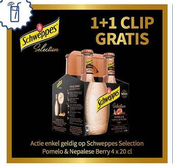 Prik en Tik Schweppes aanbieding