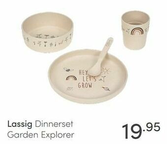 Baby & Tiener Lassig dinnerset garden explorer aanbieding