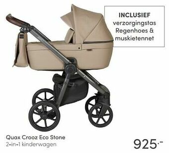 Baby & Tiener Quax crooz eco stone 2-in-1 kinderwagen aanbieding