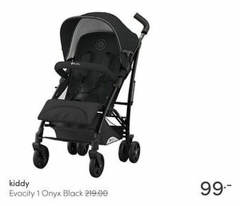 Baby & Tiener Kiddy evocity 1 onyx black aanbieding