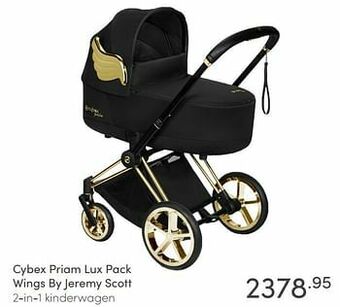 Cybex priam lux pack wings by jeremy scott 2-in-1 kinderwagen