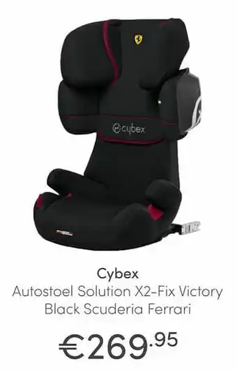 Cybex autostoel solution x2-fix victory black scuderia ferrari