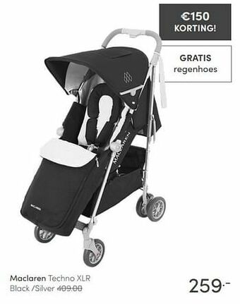 Maclaren techno xlr black -silver