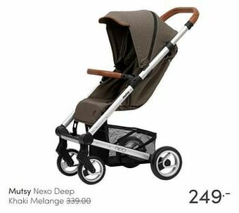 Baby & Tiener Mutsy nexo deep khaki melange aanbieding