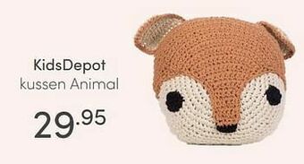 Baby & Tiener Kidsdepot kussen animal aanbieding