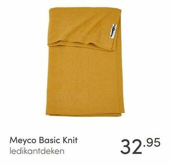 Baby & Tiener Meyco basic knit ledikantdeken aanbieding