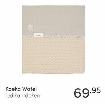 Baby & Tiener Koeka wafel ledikantdeken aanbieding