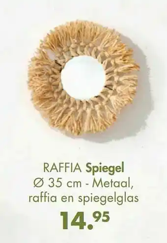 Casa Raffia spiegel aanbieding