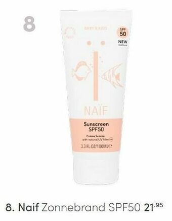 Naif zonnebrand spf50