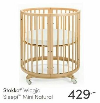 Baby & Tiener Stokke wiegje sleepi mini natural aanbieding