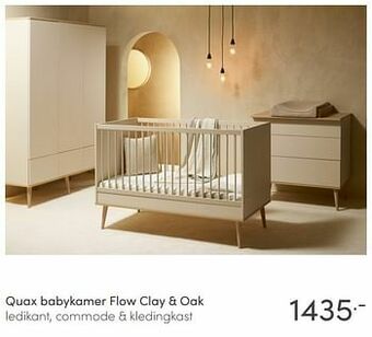 Baby & Tiener Quax babykamer flow clay + oak aanbieding
