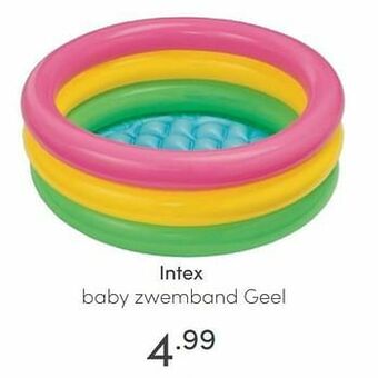 Baby & Tiener Intex baby zwemband geel aanbieding