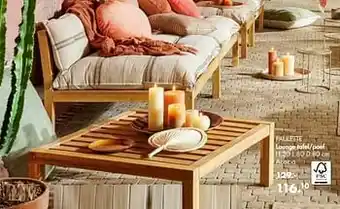 Paulette lounge tafel-poef