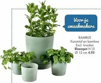 Casa Bambus bloempot aanbieding