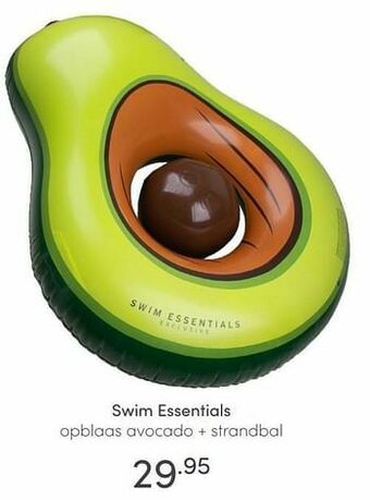 Baby & Tiener Swim essentials opblaas avocado + strandbal aanbieding