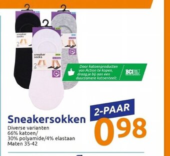 Action Sneakersokken aanbieding