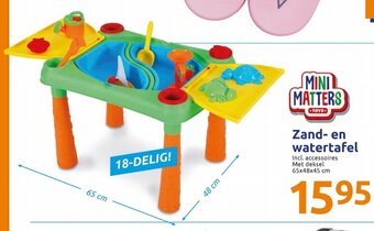 Zand- en watertafel