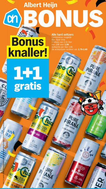 Albert Heijn Alle Hard seltzers aanbieding