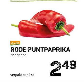 Ekoplaza Rode Puntpaprika aanbieding